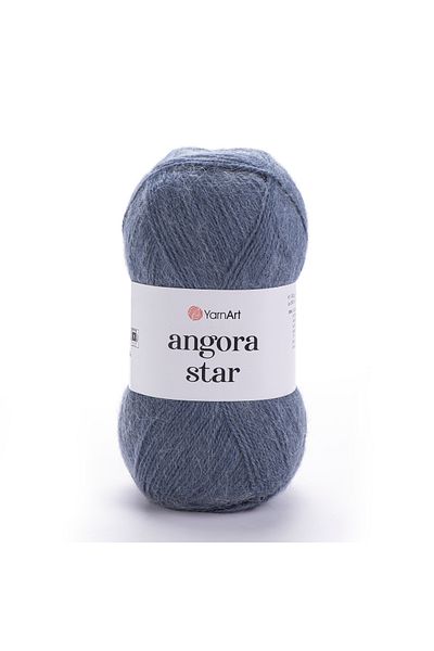 Yarnart Πλεκτό νήμα Angora Star Grey-Blue - Μοντέλο 3864