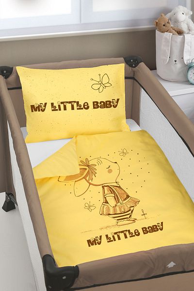 Homamia 75X120 Park Bed and Crib Duvet Cover Set - Custom Printed, Without Crossbeds