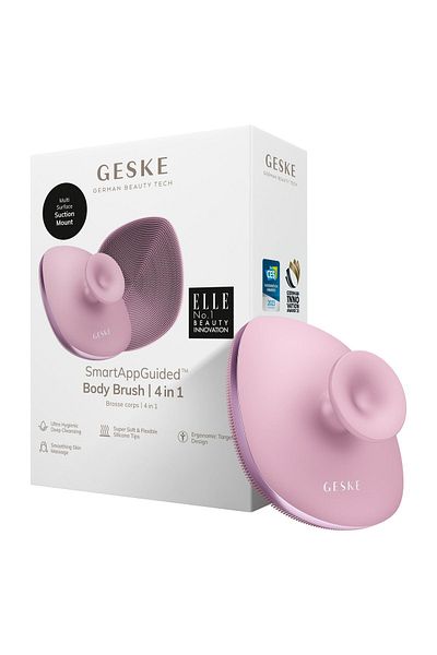 Geske Soft Silicone Body Cleansing Brush with Metal Detail |   Body Brush