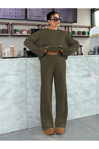 Basko fashion KHAKI KÖTÉSŰ, FÉKÖRÖS FELÜLETŰ SZETT