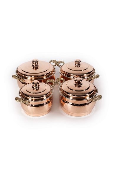 ANTEPSEPETİ Copper 4-Piece Pot Set