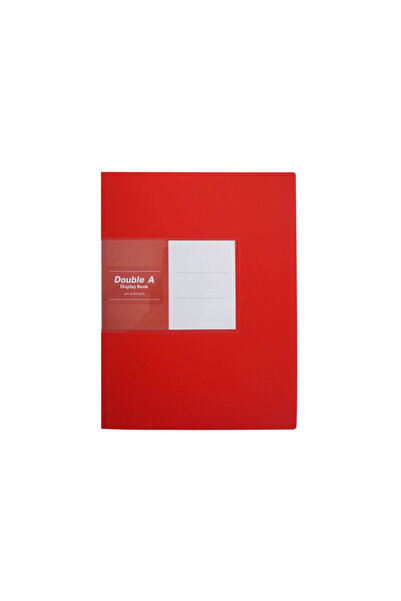 DOUBLE A Pocket File A4/40 Pockets Red Color|Suitable for School and Office Purpose