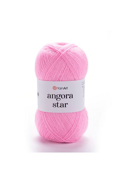 Yarnart Angora Star - Πλεκτό Χέρι Νήμα Πούδρα Ροζ-10119
