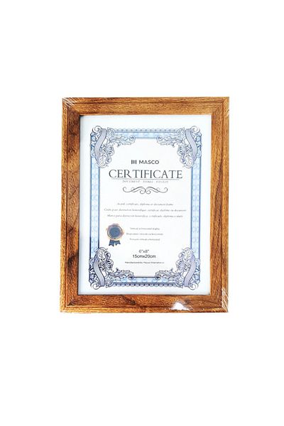 MASCO 15 Cm x 20 Cm Sized Photo and Certificate Holder Frame