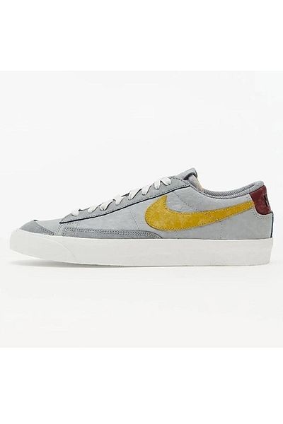 Nike Blazer Low '77 Leather Sneaker Genuine Leather Casual Sneakers Shoes Gray