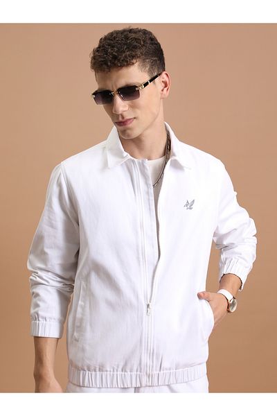 Highlander By Styli Collared Zip Up Regular Fit Jacket