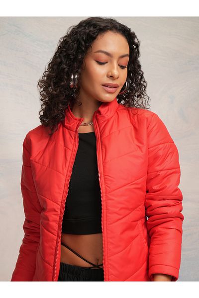 Tokyo Talkies By Styli High Neck Long Sleeves Padded Jacket