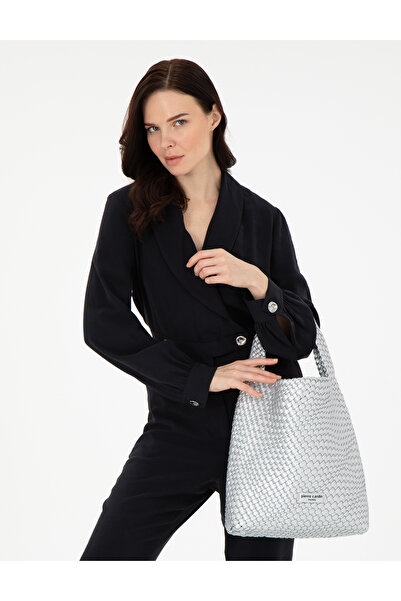 Pierre Cardin حقيبة بمقبض فضي موديل VR107 - 50307557