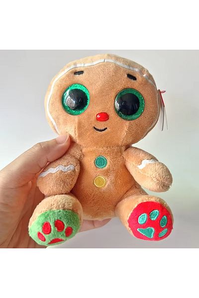 TY Beanie Boos 15 cm Wide Coconut Gingerbread Plush Cookie Man