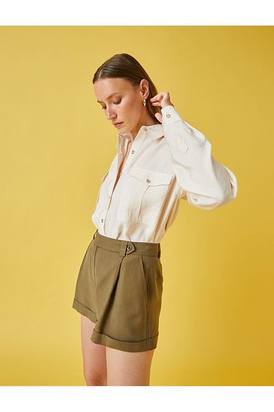 Koton Long Sleeve Shirt with Pocket Detail