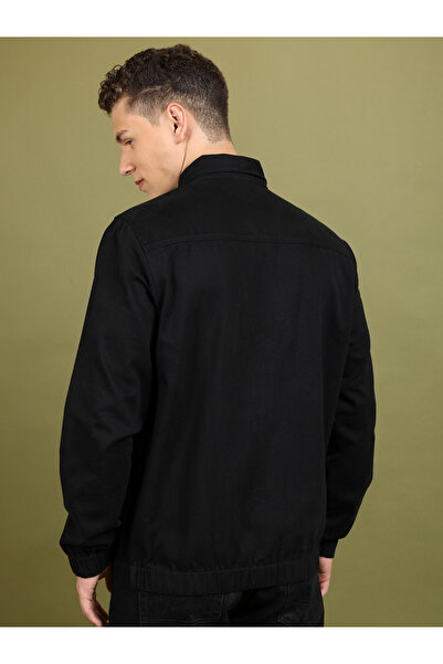 Highlander By Styli Collared Zip Up Regular Fit Jacket