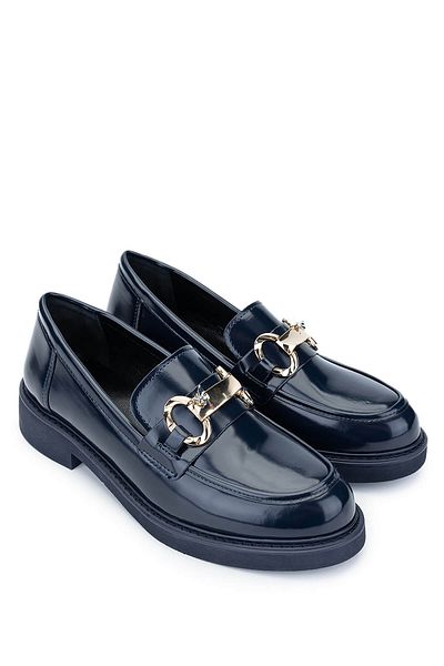 Tamer Tanca Women's Vegan Navy Blue Loafers