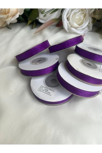 partici dükkanı 1 Τεμάχιο - Κορδέλα Organza - 1cm Πλάτος - 22mt Μήκος