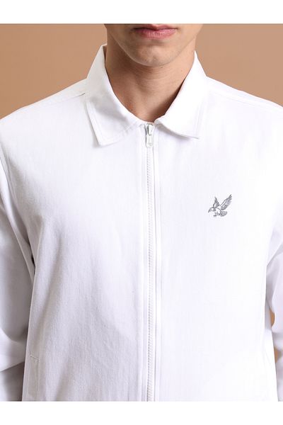 Highlander By Styli Collared Zip Up Regular Fit Jacket