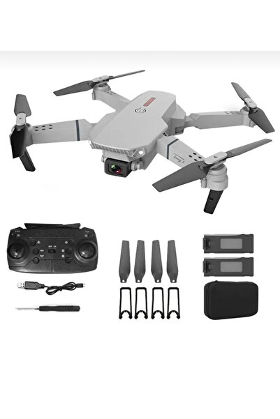 ROTECH E88 Pro Çift Kameralı Drone Led Işıklı Wi-Fi App Ve Uzaktan Kumanda Kontrollü Katlanabilir Şarjlı