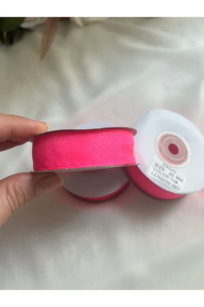 partici dükkanı 1 Piece - Organza Ribbon - 2cm Width - 22m Length