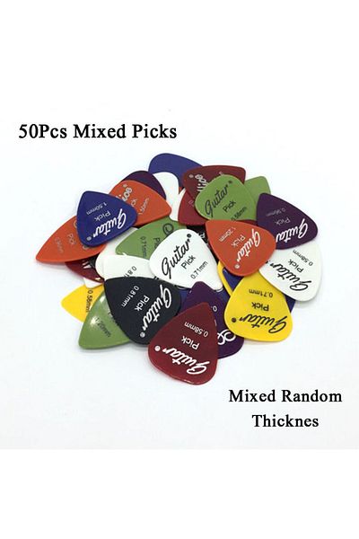 Choice 50 Mixed Picks 50pcs/set Electric Guitar Pick Acoustic Music Picks Plectrum 0.58/0.71/0.81/0.96/1.20