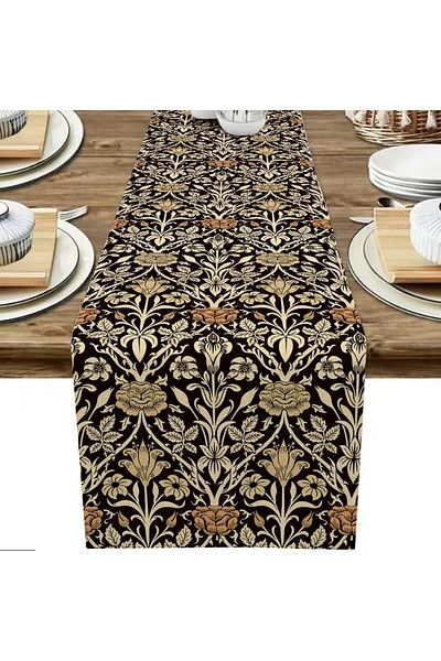Choice 33x183cm Style A 1pc William Morris Floral Table Runner, Vintage Flowers Dining Tablekitchen Decorat