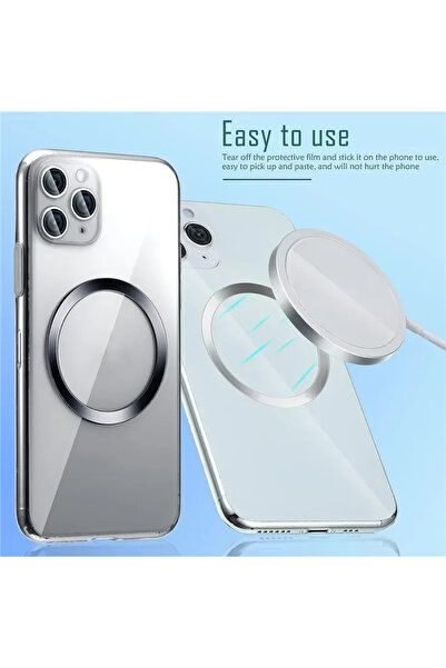 Choice 10Pcs for Magsafe Magnetic Plate Ring Universal Stickers Support Wireless Charger Metal Plate She...