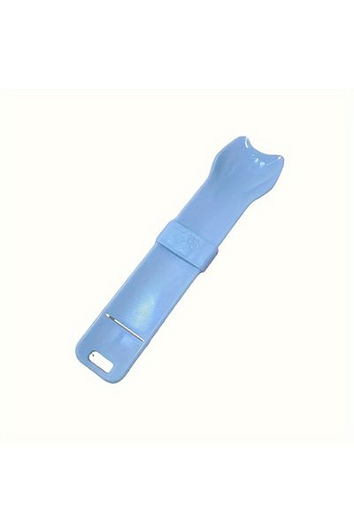 Choice blue Pet Supplies Cat Strip Squeeze Spoon Cat Strip Feeder for Lickable Wet Cat Treats Pet Liquid Sn