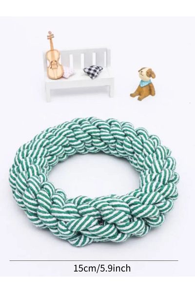 Choice 1pc Random Color Pet Dog Rope Toy Durable Chew Bite Resistant Pet Toys For Medium Large Dogs Golden
