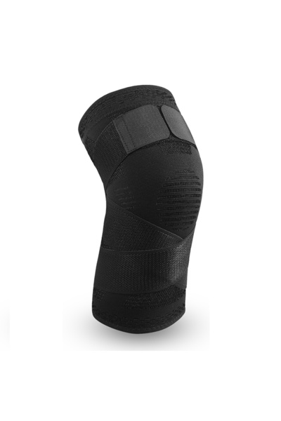 Choice دعامات ضغط للركبة مقاس XL أسود، قطعة واحدة مع ضمادة، مناسبة للرياضات: ...