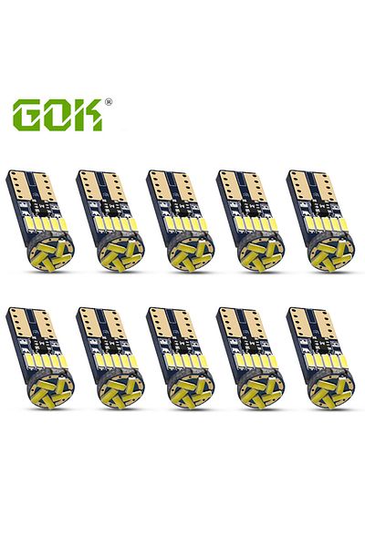 Choice 10 قطع T10 W5w Canbus لمبات 194 LED 4014 SMD 15 LED لمبات بيضاء خالية من الأخطاء للسيارات Auto Wedge I