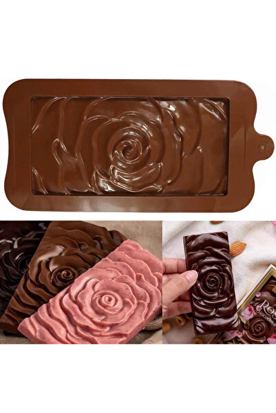 Choice قالب شوكولاتة وردي قطعة واحدة قالب سيليكون ثلاثي الأبعاد قالب شوكولاتة...
