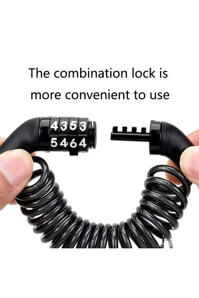Choice 1 Pcs Universal Motorcycle Electric Cars Security Helmet Password Wire Lock Portable Anti-theft M...
