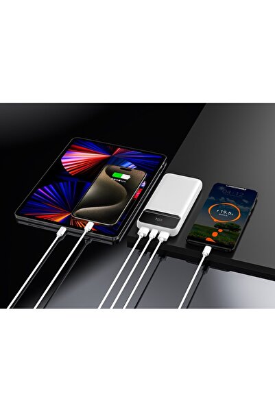 iOsuite 10,000 mAh (PD20W+ 22.5W, LED) Power Bank Black - T166L-1W