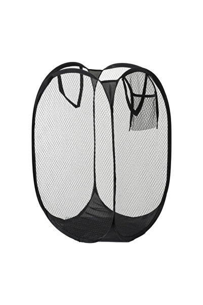 Choice Black Dirty Clothes Basket Skeleton Ventilated Foldable Easy Storage P...