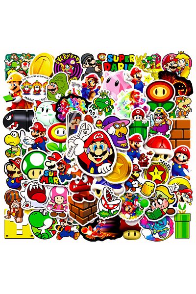Choice 100pcs Ab 50/100pcs Japan Game Super Mario Stickers For Car Laptop Phone Stationery Decal Waterproof