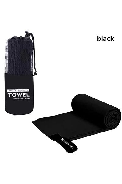 Choice 1pc 76x152cm Black Quick-dry Sports Towel 40x80/76x152cm Microfiber Running Yoga Gym Fitness Basketb