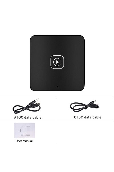 Choice Black 1 Pc Wired To Wireless Carplay Mobile Internet Car Machine Intelligent Box Auto Adapter, Fast