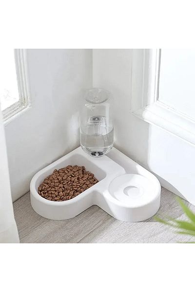 Choice 1pcs Double Dog and Cat Bowl-Pet and Food Bowl Set with, Pet Feeding Bowl Suitable for Cats and S...