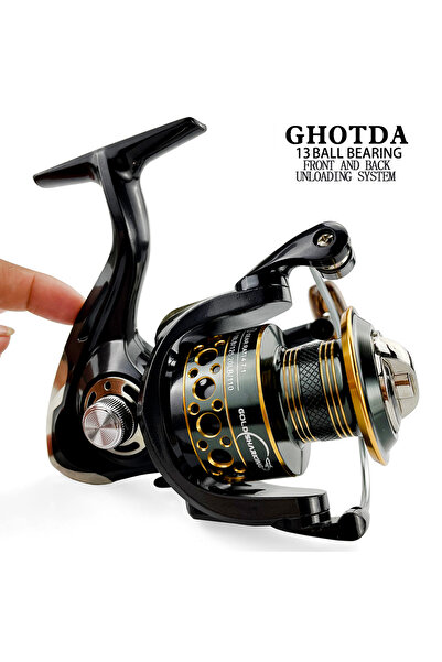 Choice بكرة صيد دوارة من سلسلة 3000، بكرة معدنية 5.2:1/4.7:113BB، محمل كروي، بكرة صيد سمك الشبوط BK2000