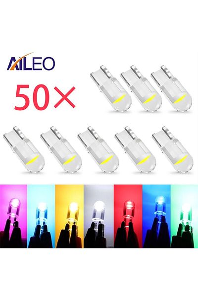 Choice مصابيح AILEO T10 LED W5W من Canbus Glass COB 6000k قراءة قبة علامة إسفين لوحة ترخيص مصباح لمبة...