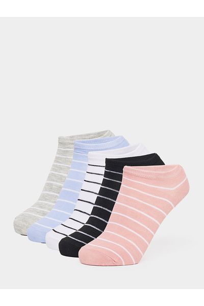 Styli Set of 5 - Striped Shoe Liner Socks