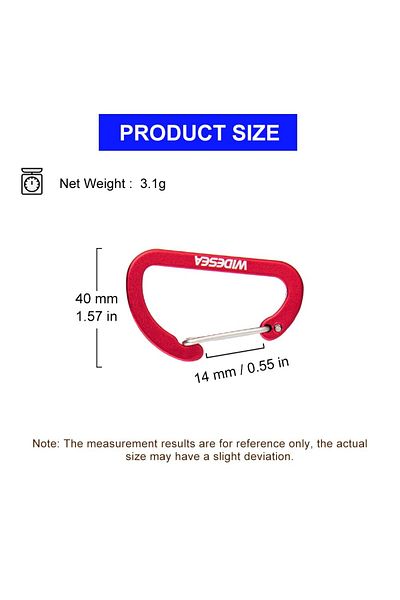Choice Red Widesea 4pcs Camping Hiking Mountaineering Buckle Aluminium Alloy Cord Buckles Equipment Outdoor