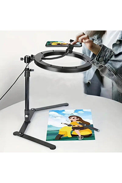 Choice حلقة إضاءة سيلفي سوداء مقاس 10 بوصات، حلقة إضاءة LED قابلة للتعتيم مع ...