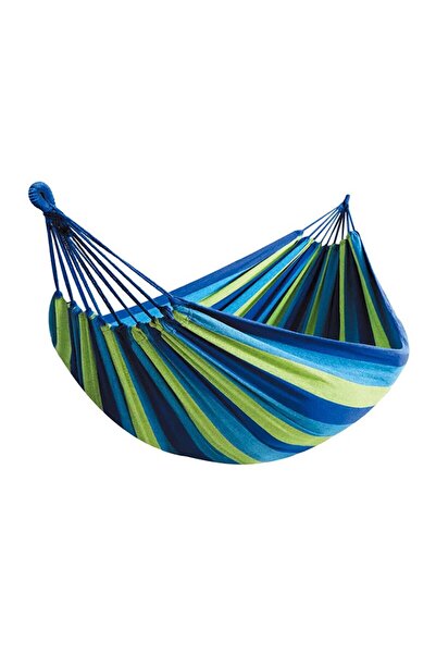 Choice أرجوحة تخييم خارجية من القماش الأزرق من WESTTUNE مع حبال شجرة تتحمل حم...