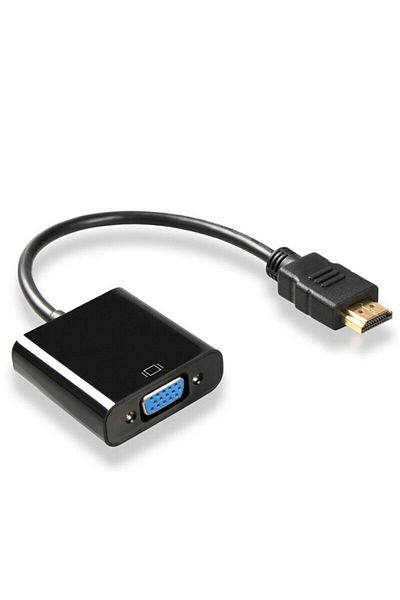 Choice محول HDTV إلى VGA أسود عالي السرعة 0.25 متر من الصين، محول HDTV A ذكر إلى VGA أنثى، محول HD Scaler Vide