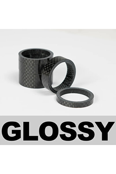 Choice مجموعة فاصل سماعة الرأس 3K-Glossy CS-001 من الكربون مقاس 1/8 بوصة 28.6...