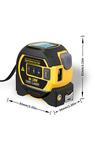 Choice 40m 1pc Laser Tape Measure 3 In 1 Digital Tape Measure High Precision Laser Rangefinder Steel Tape M