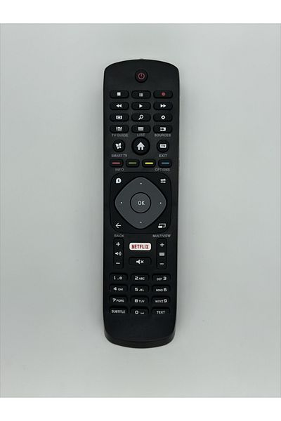 Choice Black Remote Control With Netflix Replacement For Philips 4k Uhd Hdr Ambilight Smart Tv 43pus6262 49