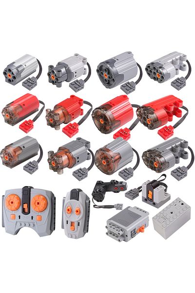 Choice 2.0 Upgraded Version Power Functions Technical Motors Gray/Black/Red M/L/XL Servo Motor Receiver ...