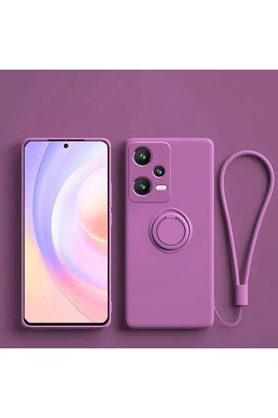 Choice for Xiaomi 14T Sakura Purple Liquid Silicone Case For Xiaomi 14T 13T 12T 11T Redmi Note 14 13 12 11