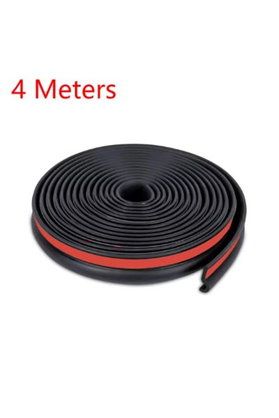 Choice 4 Meters Z Type Car Door Seal Strip 25mm Universal Auto A/b/c-pillar Rubber Seals For Noise Insulati