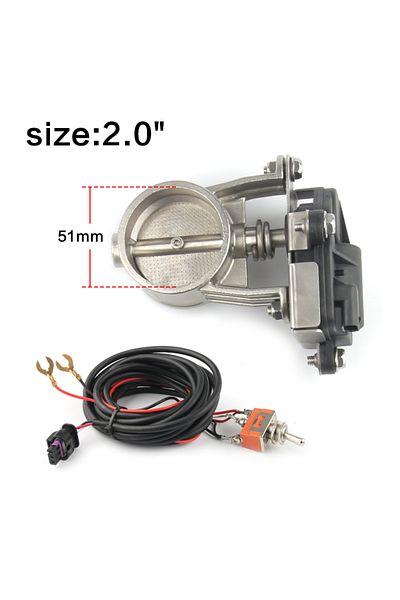 Choice 2.0 Inch Electric Exhaust Control Valve2"/2.25"/2.5"/2.75"/3" Exhaust Control Valve - Low Pressure F