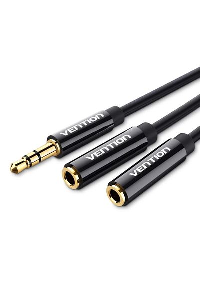 Choice Y Splitter Cable 0.3m Vention Audio Splitter Cable 3.5mm Male To 2 Female Jack 3.5mm Mic Y Splitter